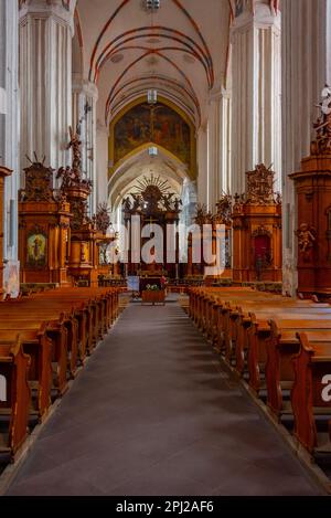 Vilnius, Lituanie, 7 juillet 2022 : intérieur de l'église Sainte-Anne à Vilnius, Lituanie. Banque D'Images