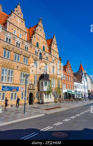 Aalborg, Danemark, 15 juin 2022: Jens Bangs Stenhus dans la ville danoise d'Aalborg. Banque D'Images