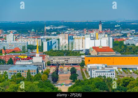 Leipzig, Allemagne, 9 août 2022 : vue panoramique de Dresde, Allemagne. Banque D'Images