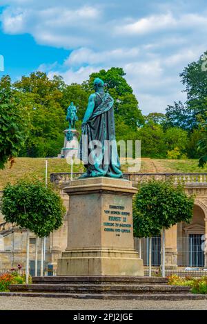 Coburg, Allemagne, 10 août 2022: Vue sur la place Schlossplatz à Coburg, Allemagne. Banque D'Images