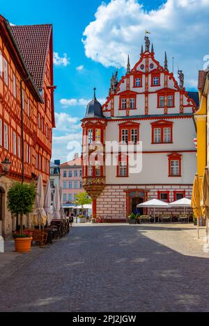 Coburg, Allemagne, 10 août 2022: Stadthaus dans la ville allemande de Coburg. Banque D'Images