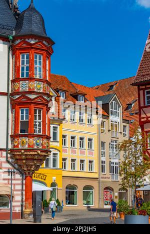 Coburg, Allemagne, 10 août 2022: Stadthaus dans la ville allemande de Coburg. Banque D'Images