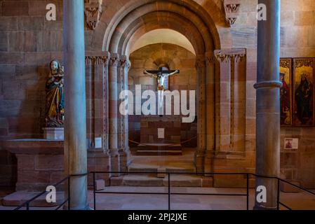 Nürnberg, Allemagne, 11 août 2022 : Chapelle au château de Kaiserburg à Nuremberg, Allemagne. Banque D'Images