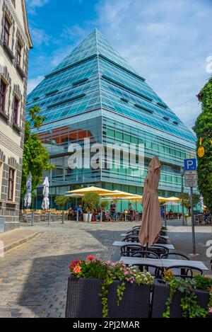 Ulm, Allemagne, 17 août 2022 : Bibliothèque de la ville d'Ulm en Allemagne. Banque D'Images