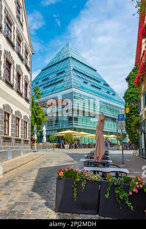 Ulm, Allemagne, 17 août 2022 : Bibliothèque de la ville d'Ulm en Allemagne. Banque D'Images