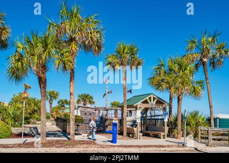 Jardins au bord de la mer Park sur la plage de Myrtle Beach, Caroline du Sud, États-Unis Banque D'Images