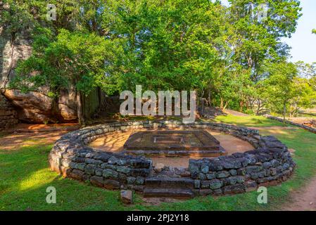 Sigiriya, Sri Lanka, 5 février 2022: Jardins de la forteresse de Sigiriya au Sri Lanka. Banque D'Images