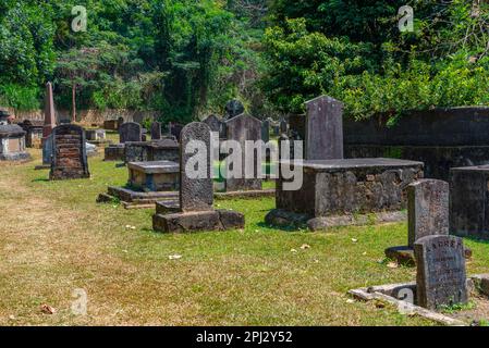 Kandy, Sri Lanka, 3 février 2022: Cimetière de Kandy Garisson, Kandy, Sri Lanka. Banque D'Images