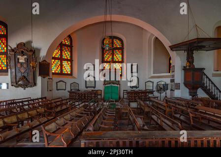 Galle, Sri Lanka, 21 janvier 2022 : intérieur de l'Église réformée néerlandaise de Galle, Sri Lanka. Banque D'Images