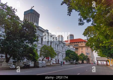 Colombo, Sri Lanka, 19 janvier 2022 : immeuble de bureaux de poste général dans la vieille ville de Colombo, Sri Lanka. Banque D'Images