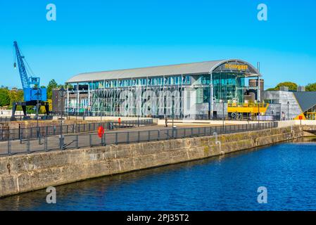 Cardiff, pays de Galles, 16 septembre 2022: Musée Techniquest au quai Mermaid au pays de Galles, Royaume-Uni. Banque D'Images