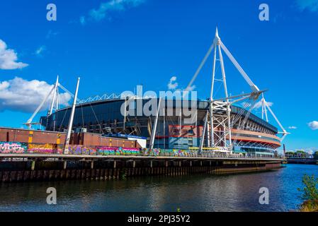 Cardiff, pays de Galles, 16 septembre 2022 : Stade de la Principauté à Cardiff, capitale galloise. Banque D'Images