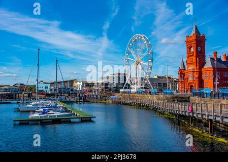 Cardiff, pays de Galles, 17 septembre 2022 : quai de la Sirène à Cardiff, capitale galloise. Banque D'Images