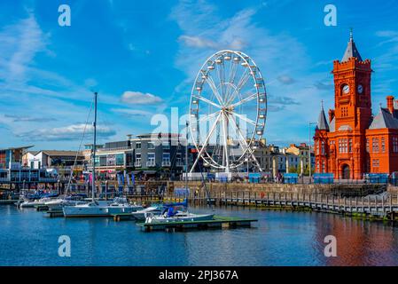 Cardiff, pays de Galles, 17 septembre 2022 : quai de la Sirène à Cardiff, capitale galloise. Banque D'Images