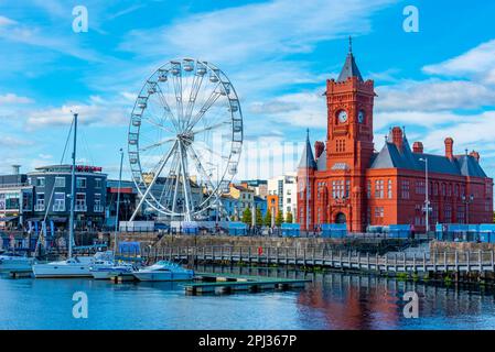 Cardiff, pays de Galles, 17 septembre 2022 : quai de la Sirène à Cardiff, capitale galloise. Banque D'Images