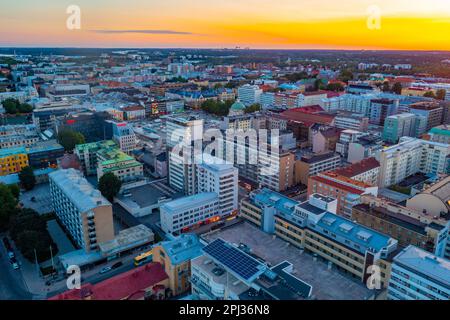 Turku, Finlande, 19 juillet 2022: Vue aérienne de Turku, Finlande. Banque D'Images