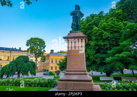 Turku, Finlande, 19 juillet 2022 : statue de la Brahe à Turku, Finlande. Banque D'Images