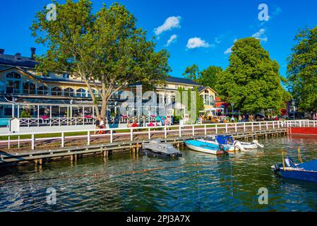 Naantali, Finlande, 29 juillet 2022 : vue sur le port de plaisance de Naantali en Finlande. Banque D'Images
