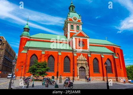 Stockholm, Suède, 2 août 2022 : vue sur l'église Saint Jacob à Stockholm, Suède. Banque D'Images