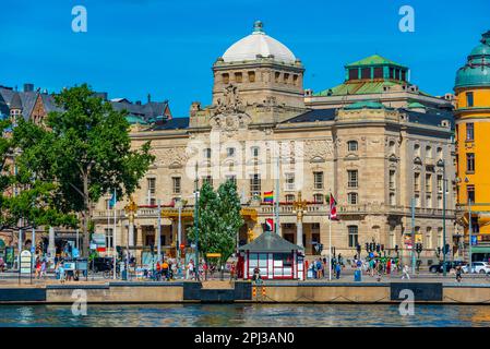 Stockholm, Suède, 2 août 2022: Théâtre royal dramatique de Stockholm, Suède. Banque D'Images