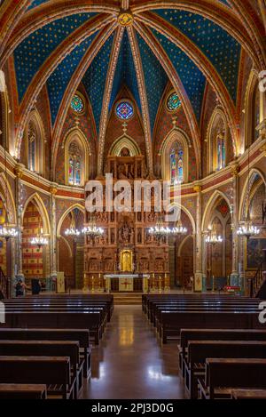 Teruel, Espagne, 5 juin 2022 : intérieur de l'église San Pedro à Teruel, Espagne. Banque D'Images