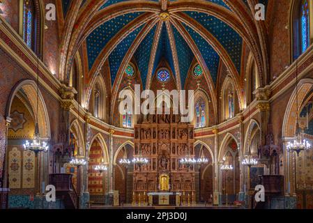 Teruel, Espagne, 5 juin 2022 : intérieur de l'église San Pedro à Teruel, Espagne. Banque D'Images