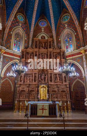 Teruel, Espagne, 5 juin 2022 : intérieur de l'église San Pedro à Teruel, Espagne. Banque D'Images