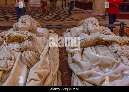 Burgos, Espagne, 4 juin 2022 : tombeau d'El CID à la cathédrale de la ville espagnole de Burgos. Banque D'Images