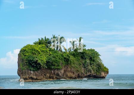 Plage pittoresque de Cocles sur la côte des Caraïbes du Costa Rica, Puerto Viejo de Talamanca Banque D'Images