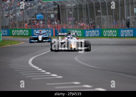 Melbourne, Australie, 31 mars 2023. Sophia Florsch (29) en voiture pour Charouz Racing Systemf3 pendant les qualifications de Formule 3 au Grand Prix de Formule 1 australien sur 31 mars 2023, au circuit du Grand Prix de Melbourne à Albert Park, en Australie. Crédit : Dave Helison/Speed Media/Alamy Live News Banque D'Images