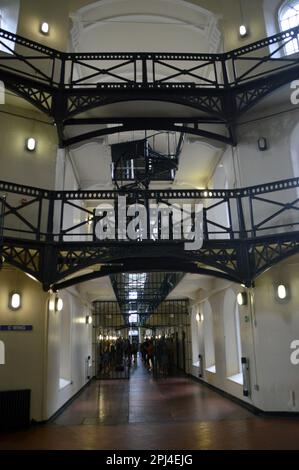 Irlande du Nord, Belfast : intérieur de la prison de Crumlin Road, ouverte en 1846, où de nombreux terroristes ont fini. Il a finalement fermé ses portes en 1996. Banque D'Images