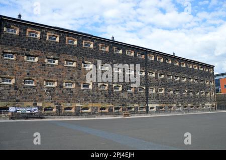 Irlande du Nord, Belfast : l'une des ailes de la prison de Crumlin Road, ouverte en 1846, où de nombreux terroristes ont fini. Il a finalement fermé ses portes en 199 Banque D'Images