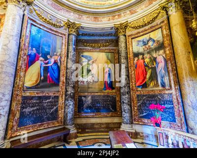 Cappella della Madonna della strada (Chapelle de notre-Dame de la route) dans l'église de Jésus - Rome, Italie Banque D'Images