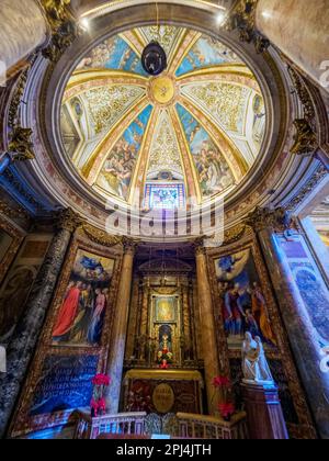 Cappella della Madonna della strada (Chapelle de notre-Dame de la route) dans l'église de Jésus - Rome, Italie Banque D'Images