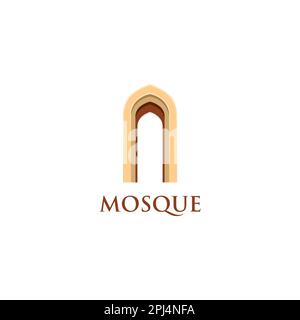 Illustration vectorielle du logo Mosquée. Icône Mosquée Illustration de Vecteur