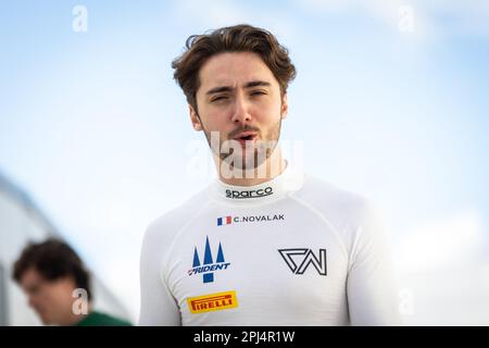 Melbourne, Australie. 30th mars 2023. NOVALAK Clément (fra), Trident Racing, Dallara F2, portrait lors de la ronde 3rd du Championnat de Formule 2 de la FIA 2023 de 31 mars à 2 avril 2023 sur le circuit Albert Park, à Melbourne, Australie - photo Sebastiaan Rozendaal/Dutch photo Agency/DPPI crédit: DPPI Media/Alay Live News Banque D'Images