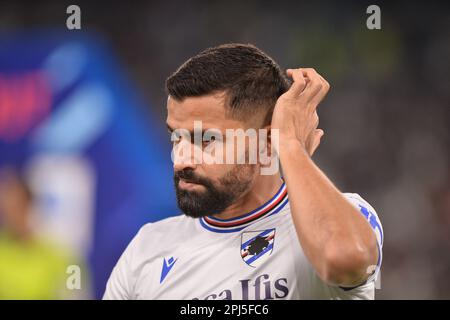 Tomas Rincon (UC Sampdoria) pendant la série Un match entre Juventus et UC Sampdoria au stade Allianz de 12 mars 2023 à Turin, Italie. Banque D'Images