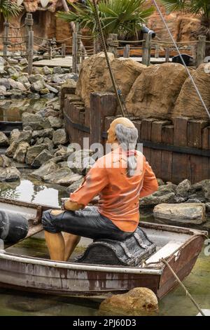 Fibre de verre plein de pirates dans Pirates cove aventure golf zone dans Great Yarmouth Norfolk Banque D'Images