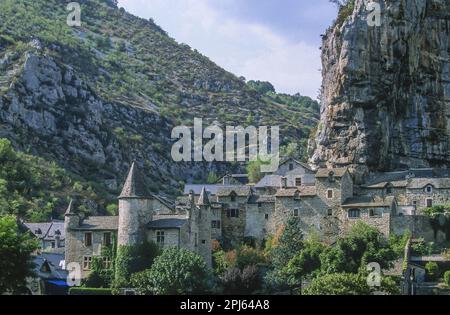 France. Occitanie. Lozère (48). Sainte-Enimie. Banque D'Images