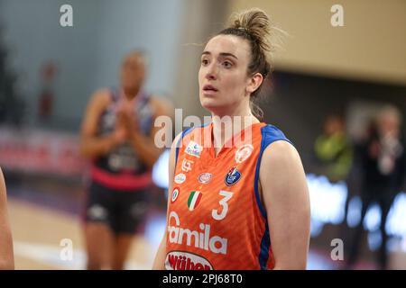 Campobasso, Italie. 31st mars 2023. Mabrey Marina de Schio pendant Famila Weber Schio vs BDS Dinamo Sassari, Basketball coupe italienne des femmes à Campobasso, Italie, 31 mars 2023 crédit: Agence de photo indépendante/Alamy Live News Banque D'Images