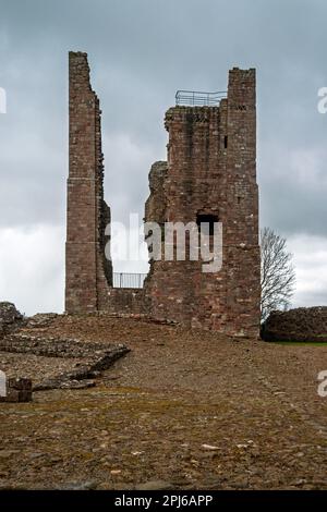 Château de Brough. Banque D'Images