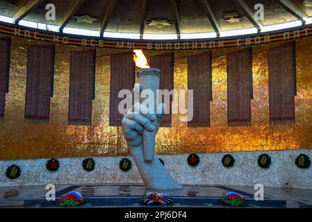 VOLGOGRAD, RUSSIE - 19 SEPTEMBRE 2021 : salle de la « gloire militaire ». Mamaev Kurgan, Volgograd Banque D'Images