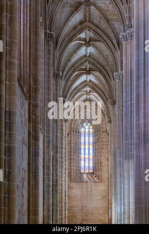 Europe, Portugal, Batalha. 14 avril 2022. Monastère de Batalha, couvent dominicain de Sainte Marie de la victoire. Banque D'Images