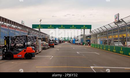 Melbourne, Australie. 26th mars 2023. MELBOURNE, AUSTRALIE, circuit Albert Park Street, dimanche 26 mars 2023 : préparation des circuits avant le Grand Prix de Formule 1 australien au circuit Albert Park Street, dimanche 26 mars 2023. Formule 1 - F1 Motorsport, image payante, photo et copyright © PETERSON Mark ATP Images (PETERSON Mark/ATP/SPP) crédit: SPP Sport Press photo. /Alamy Live News Banque D'Images