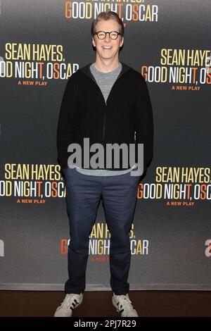 New York, N.-B. 31st mars 2023. Sean Hayes à la conférence de presse pour GOOD NIGHT, OSCAR Broadway production Press Event, New 42 Studios, New York, NB 31 mars 2023. Crédit : Manoli Figetakis/Everett Collection/Alay Live News Banque D'Images