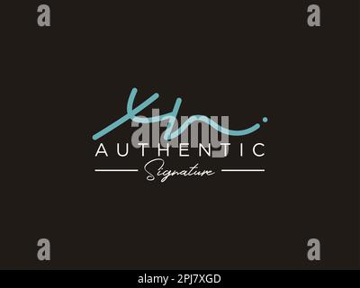 MODÈLE DE logo DE signature XN Vector. Illustration de Vecteur