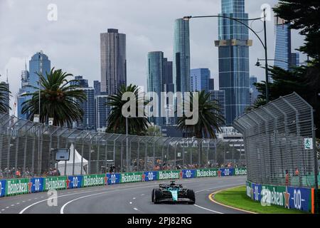 18 STROLL lance (CAN), Aston Martin F1 Team AMR23, action lors de la ronde 2nd du Championnat de Formule 3 de la FIA 2023 de 31 mars à 2 avril 2023 sur le circuit Albert Park, à Melbourne, Australie - photo Xavi Bonilla / DPPI Banque D'Images