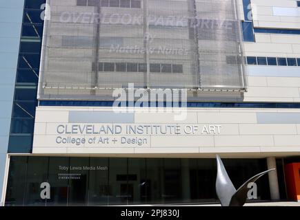 Le bâtiment George Gund du Cleveland Institute of Art en Ohio Banque D'Images