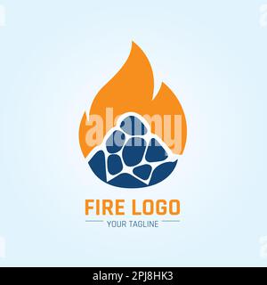 Logo feu Illustration de Vecteur