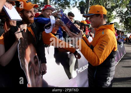 Melbourne, Australie. 01st avril 2023. 1 avril 2023, Albert Park, Melbourne, FORMULE 1 GRAND PRIX D'AUSTRALIE ROLEX 2023, sur la photo Lando Norris (GBR), McLaren F1 crédit de l'équipe : dpa/Alay Live News Banque D'Images